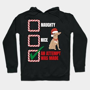 Naughty or Nice Christmas Chihuahua Dog Hoodie